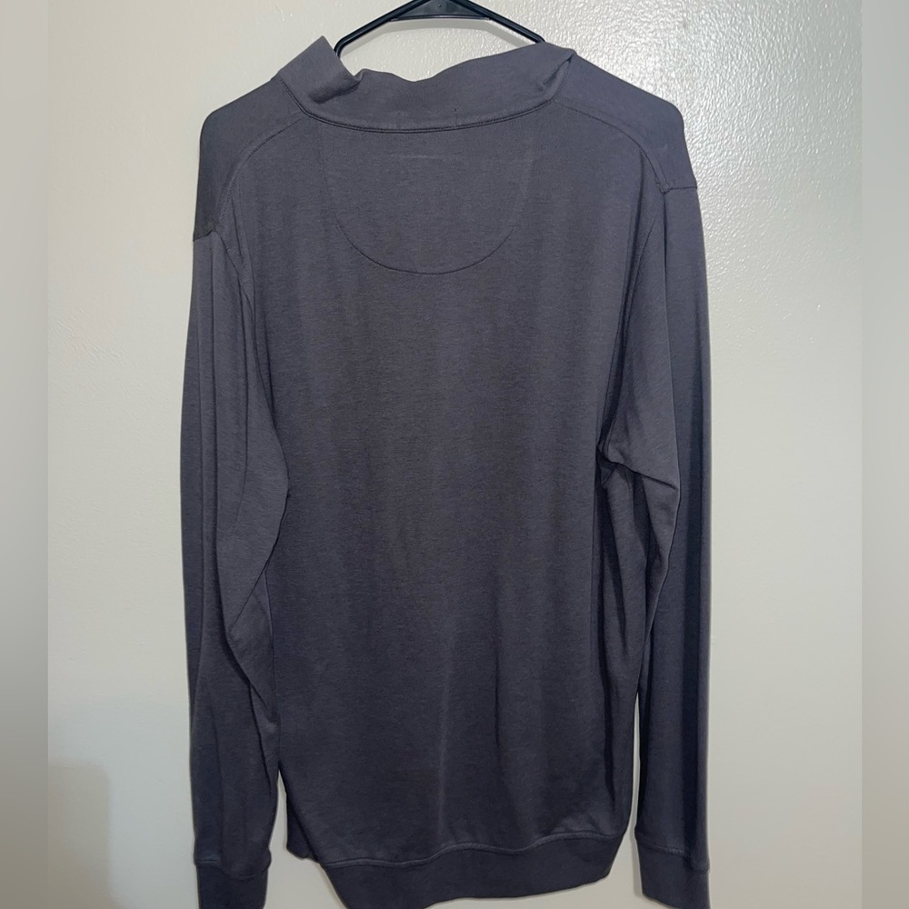 Peter Millar quarter zip pullover grey size large